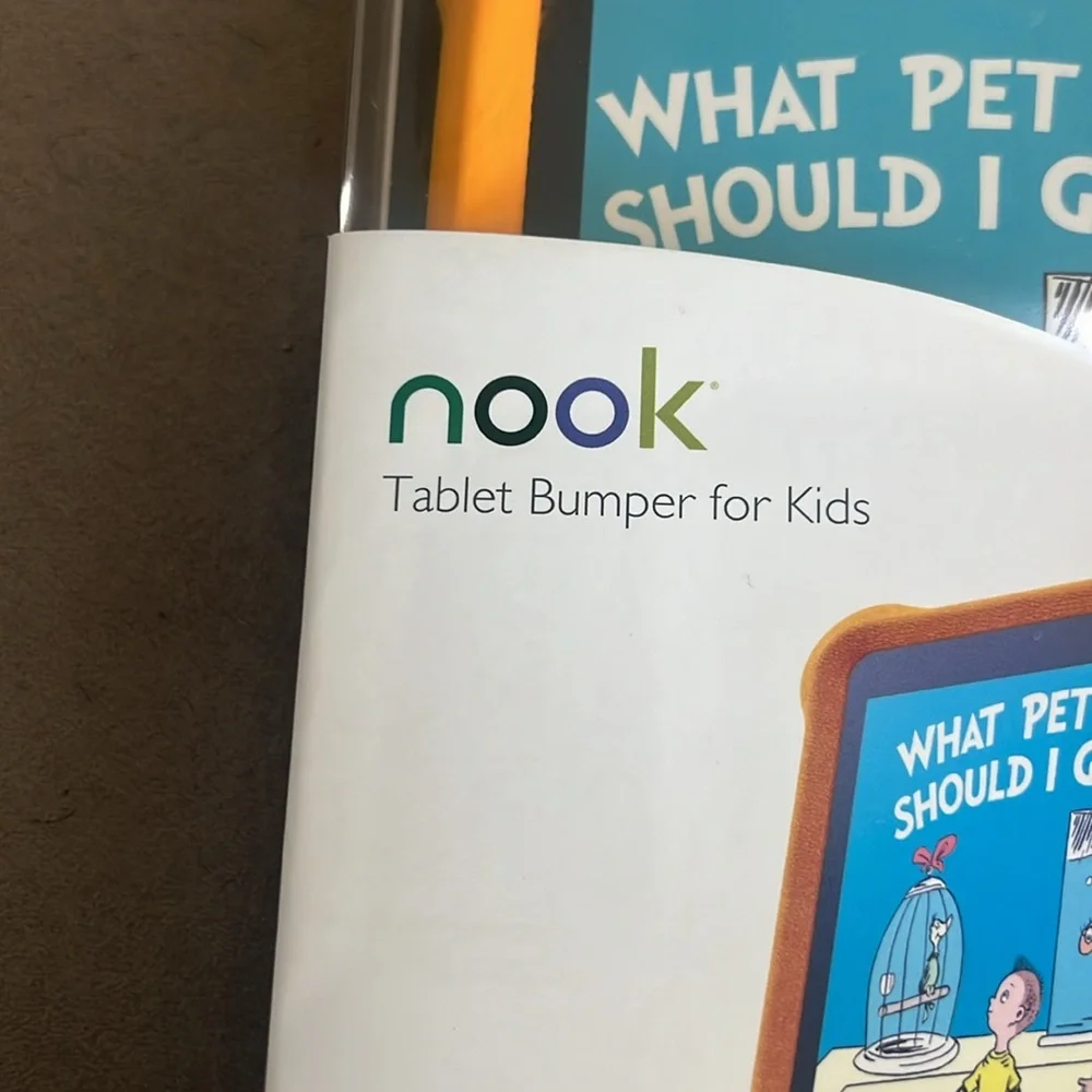 Nook Kids Tablet Bumper - Bright Orange. New, in box.